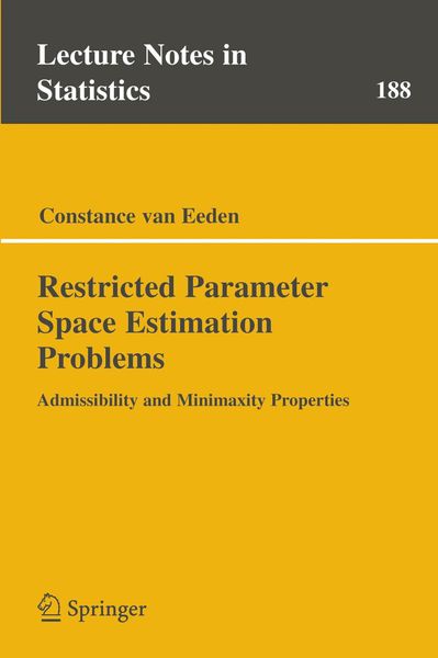 Produktbild: Restricted Parameter Space Estimation Problems