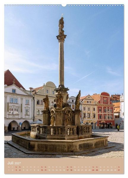 Produktbild: Zeitloses Cesky Krumlov. Zwischen Moldauschleifen und Schlosskulisse (hochwertiger Premium Wandkalender 2027 DIN A2 hoch), Kunstdruck in Hochglanz