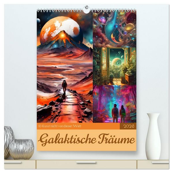 Produktbild: Galaktische Tr&auml;ume (hochwertiger Premium Wandkalender 2026 DIN A2 hoch), Kunstdruck in Hochglanz