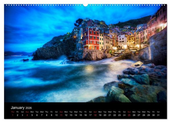 Produktbild: Magical Tuscany and Liguria (High Quality Premium Wall Calendar 2026 DIN A2 landscape),CALVENDO 12 Month Wall Calendar