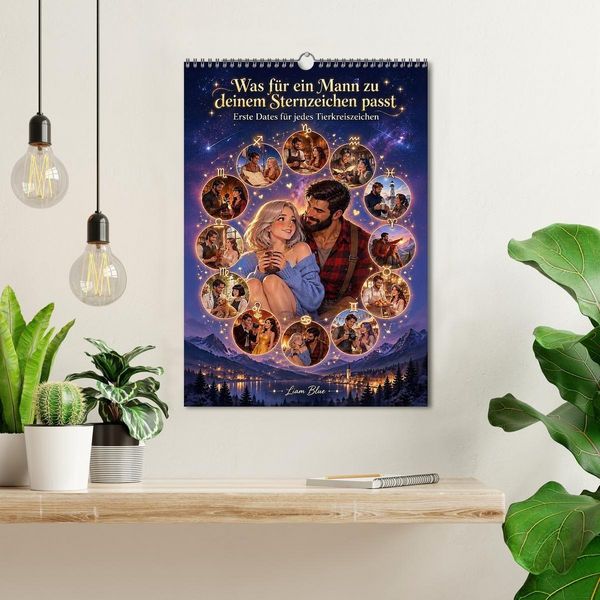 Produktbild: Was f&uuml;r ein Mann zu deinem Sternzeichen passt (Wandkalender 2027 DIN A3 hoch), CALVENDO Monatskalender
