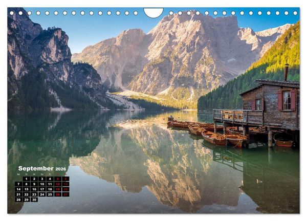 Produktbild: S&uuml;dtirol, traumhafte Berge und Seen by VogtArt (Wandkalender 2026 DIN A4 quer), CALVENDO Monatskalender
