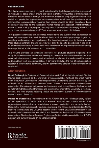 Produktbild: Distinctive Qualities in Communication Research