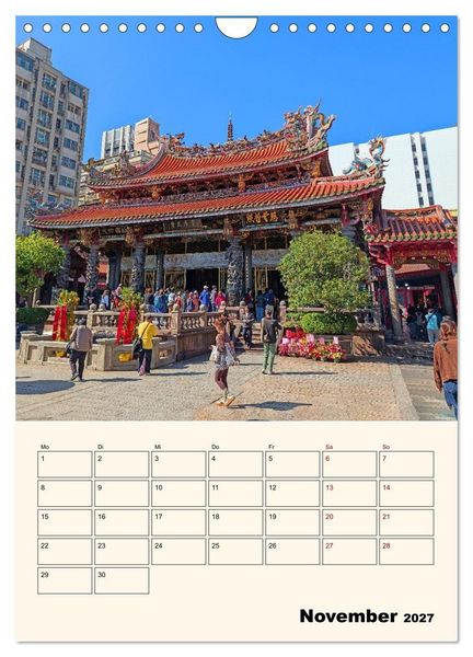 Produktbild: Taipeh &ndash; Stadt der Kontraste (Wandkalender 2027 DIN A4 hoch), CALVENDO Monatskalender
