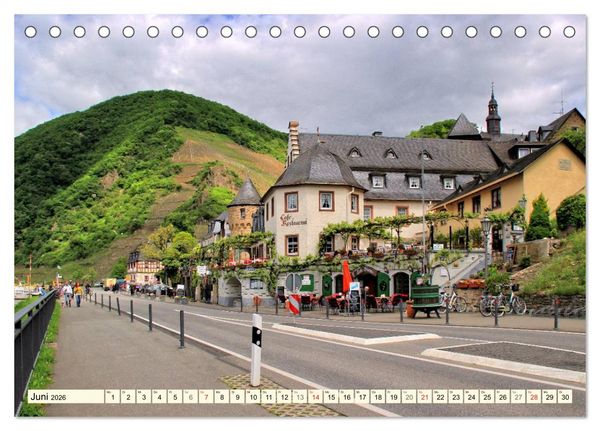 Produktbild: Der wundersch&ouml;nen Mosel entlang &ndash; Von Koblenz bis Trier (Tischkalender 2026 DIN A5 quer), CALVENDO Monatskalender