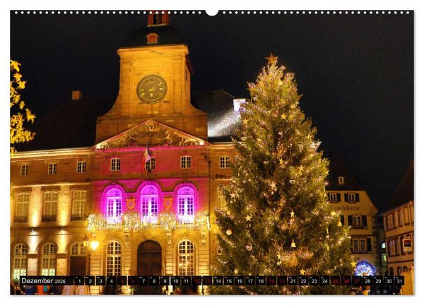 Produktbild: Bienvenue &agrave; Wissembourg. Spaziergang durch Wei&szlig;enburg im Elsass (Wandkalender 2026 DIN A2 quer), CALVENDO Monatskalender