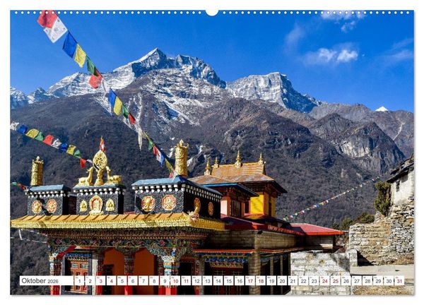 Produktbild: Nepal- Trekking durchs Hochgebirge (hochwertiger Premium Wandkalender 2026 DIN A2 quer), Kunstdruck in Hochglanz