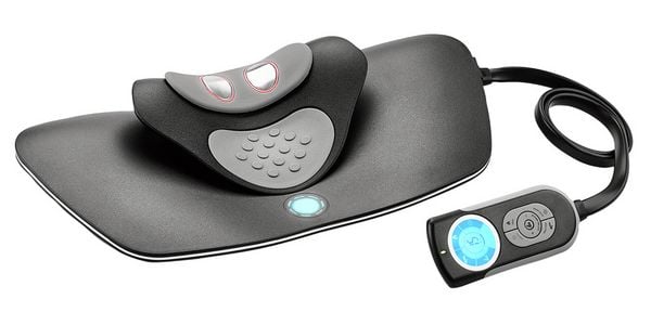 Nacken-Strecker mit Impuls Massage, elektrische Impulsmassage in 3 Modi und 12 Stufen