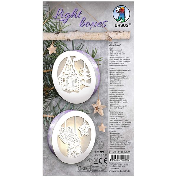 Produktbild: URSUS Light boxes "Gingerbread", &Oslash; 11 cm