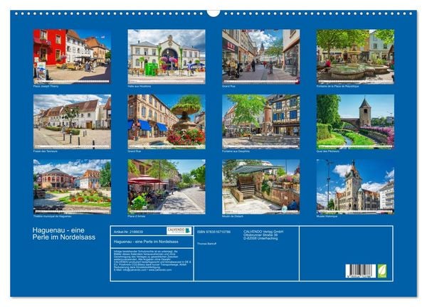 Produktbild: Haguenau - eine Perle im Nordelsass (Wandkalender 2026 DIN A2 quer), CALVENDO Monatskalender