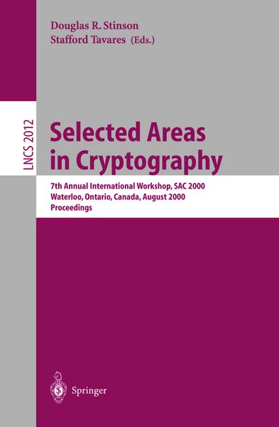 Produktbild: Selected Areas in Cryptography