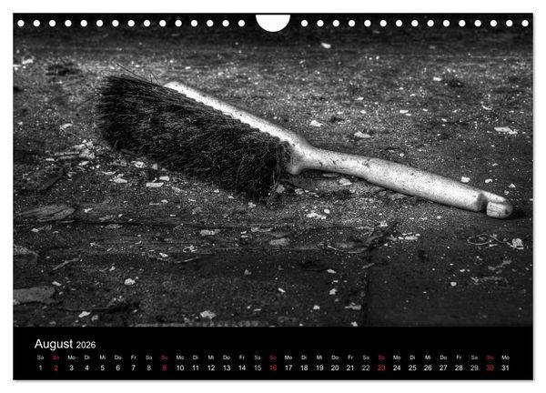 Produktbild: Objekte in schwarz weiss (Wandkalender 2026 DIN A4 quer), CALVENDO Monatskalender