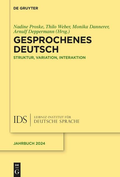 Produktbild: Gesprochenes Deutsch