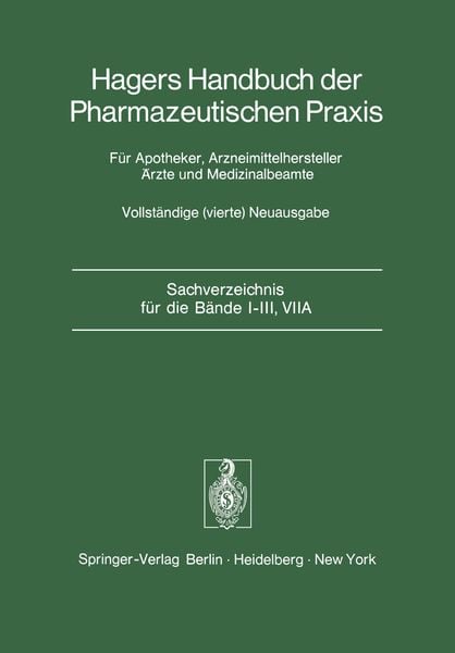 Produktbild: Sachverzeichnis f&uuml;r die B&auml;nde I&ndash;III, VIIA