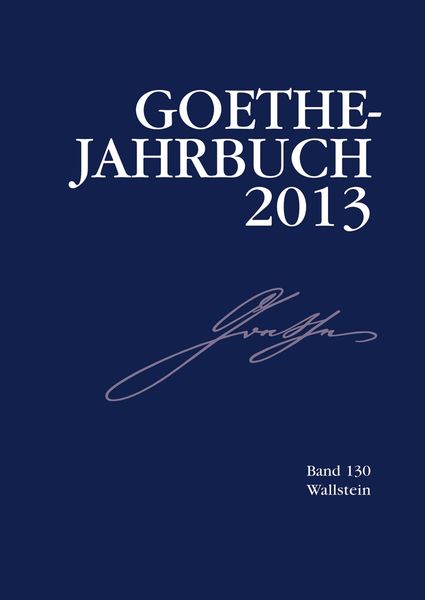 Produktbild: Goethe-Jahrbuch 130, 2013