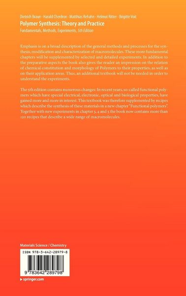 Produktbild: Polymer Synthesis: Theory and Practice