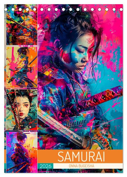Produktbild: Samurai - Onna Bugeisha (Tischkalender 2026 DIN A5 hoch), CALVENDO Monatskalender