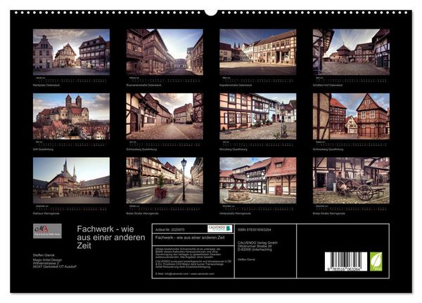 Produktbild: Fachwerk - wie aus einer anderen Zeit (hochwertiger Premium Wandkalender 2026 DIN A2 quer), Kunstdruck in Hochglanz