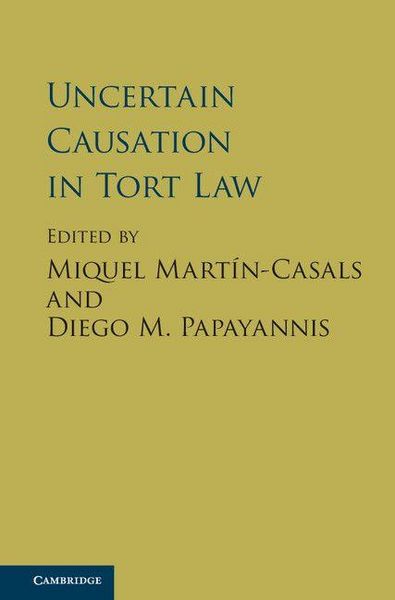Produktbild: Uncertain Causation in Tort Law