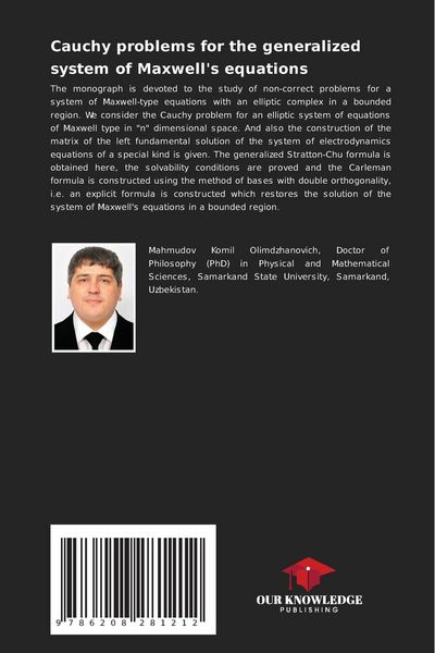 Produktbild: Cauchy problems for the generalized system of Maxwell's equations