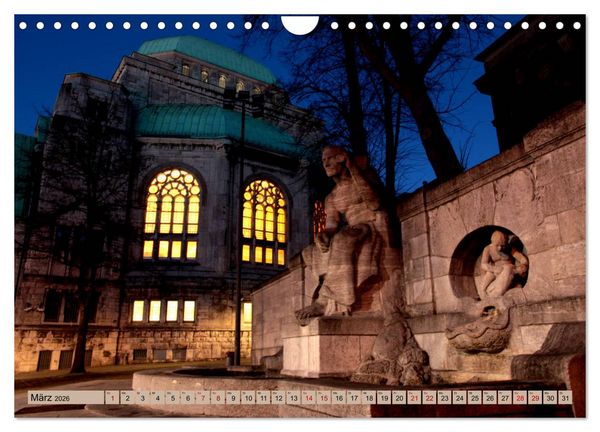 Produktbild: Essen Lichter der Nacht (Wandkalender 2026 DIN A4 quer), CALVENDO Monatskalender