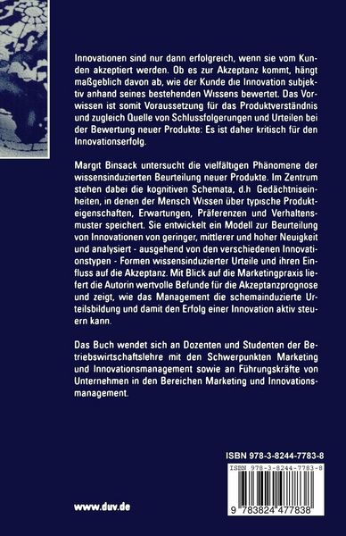 Produktbild: Akzeptanz neuer Produkte