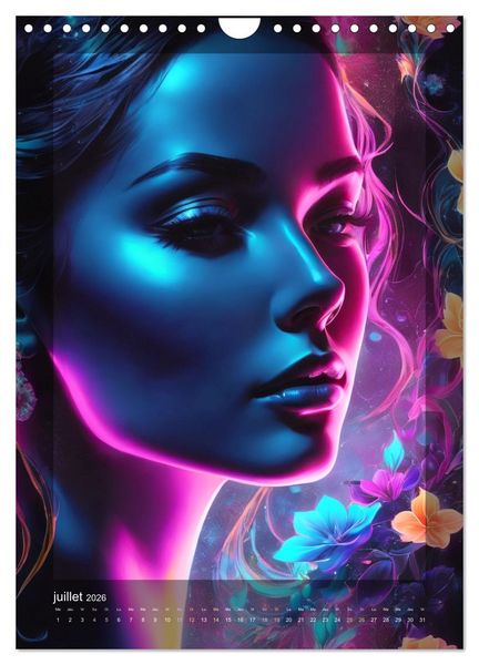 Produktbild: &Eacute;l&eacute;gance Lumineuse (Calendrier mural 2026 DIN A4 horizontal), CALVENDO calendrier mensuel
