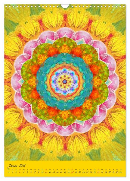 Produktbild: MANDALAS der Natur (Wandkalender 2026 DIN A3 hoch), CALVENDO Monatskalender