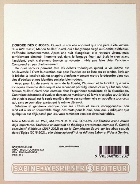Produktbild: L'ordre des choses : r&eacute;cit
