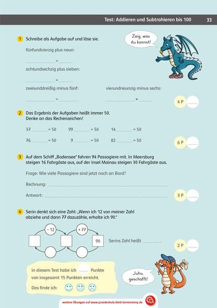 Produktbild: Klett Team Drachenstark: Das gro&szlig;e Trainingsbuch Mathe 2. Klasse