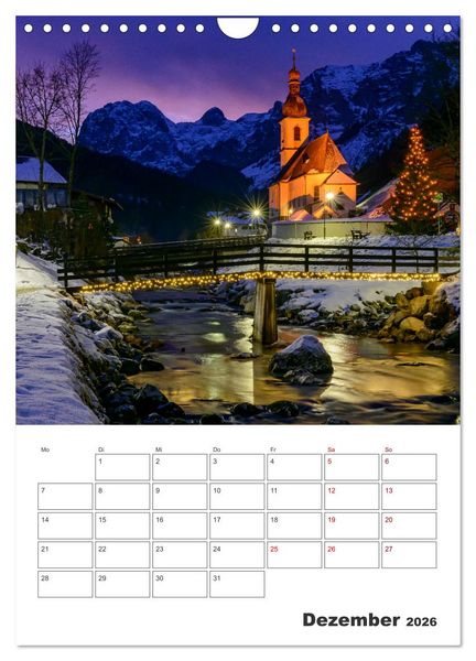Produktbild: Urlaub in Oberbayern - zwischen Watzmann und Chiemsee (Wandkalender 2026 DIN A4 hoch), CALVENDO Monatskalender