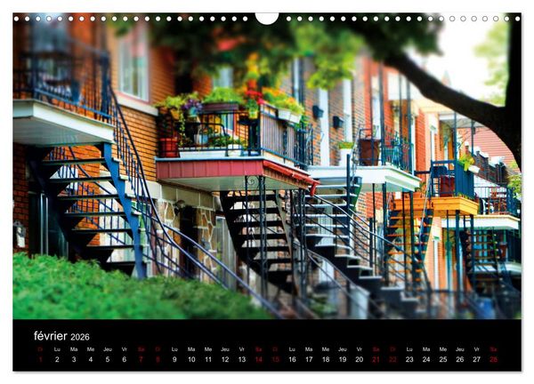 Produktbild: Couleurs pop sur Montr&eacute;al (Calendrier mural 2026 DIN A3 vertical), CALVENDO calendrier mensuel