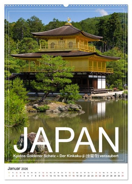 Produktbild: Japan PosterArt 2024 (hochwertiger Premium Wandkalender 2026 DIN A2 hoch), Kunstdruck in Hochglanz