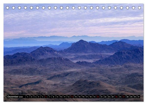 Produktbild: Sinai - Landschaft aus Fels und Sand (Tischkalender 2026 DIN A5 quer), CALVENDO Monatskalender