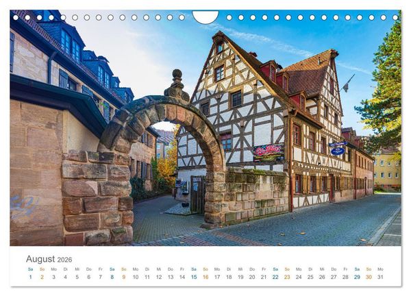 Produktbild: F&uuml;rth - die Denkmalstadt (Wandkalender 2026 DIN A4 quer), CALVENDO Monatskalender