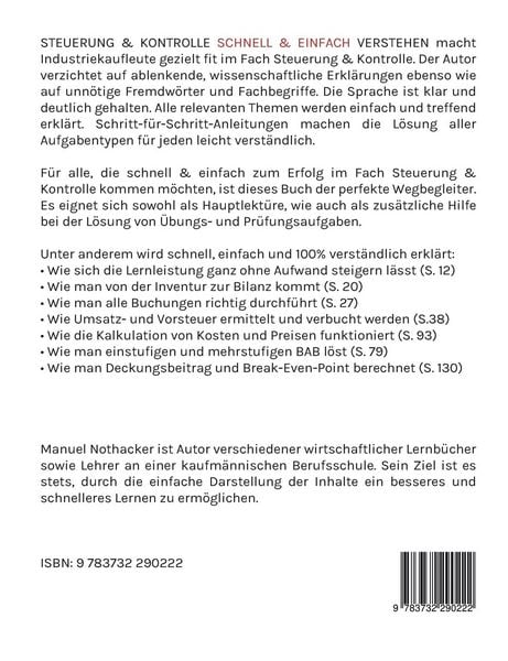 Produktbild: Steuerung und Kontrolle schnell & einfach verstehen - Industriekauffrau / Industriekaufmann