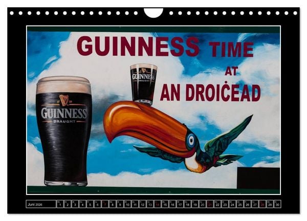 Produktbild: Sl&aacute;inte IRLAND - Pubmalereien (Wandkalender 2026 DIN A4 quer), CALVENDO Monatskalender