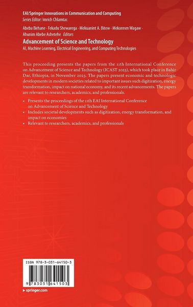 Produktbild: Advancement of Science and Technology