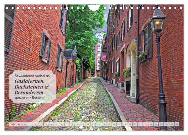 Produktbild: Neuengland USA Kalender 2026 (Wandkalender 2026 DIN A4 quer), CALVENDO Monatskalender