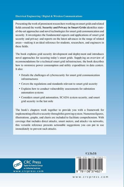 Produktbild: Security and Privacy in Smart Grids