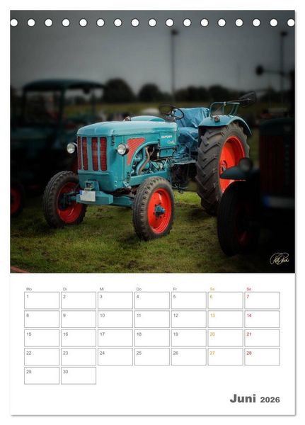 Produktbild: Oldtimer - mein Trecker (Tischkalender 2026 DIN A5 hoch), CALVENDO Monatskalender
