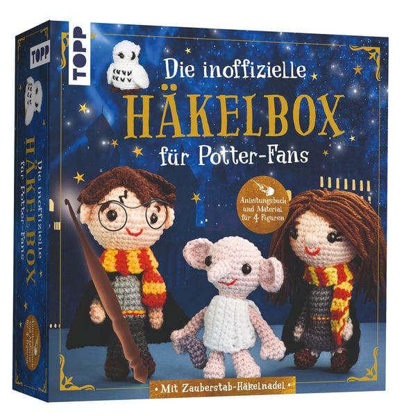 Produktbild: Die inoffizielle Harry Potter H&auml;kelbox. Mit Anleitungsbuch und Material