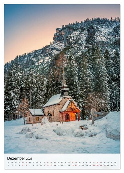 Produktbild: Pragser Wildsee - Der vielleicht sch&ouml;nste Bergsee der Dolomiten und S&uuml;dtirols (Wandkalender 2026 DIN A3 hoch), CALVENDO Monatskalender