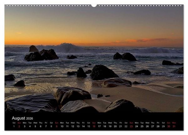 Produktbild: California Coasline (High Quality Premium Wall Calendar 2026 DIN A2 landscape),CALVENDO 12 Month Wall Calendar