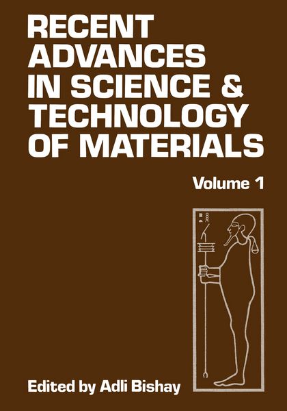 Produktbild: Recent Advances in Science and Technology of Materials