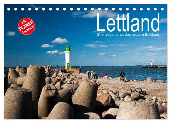 Produktbild: Lettland - Streifz&uuml;ge durch das mittlere Baltikum (Tischkalender 2026 DIN A5 quer), CALVENDO Monatskalender