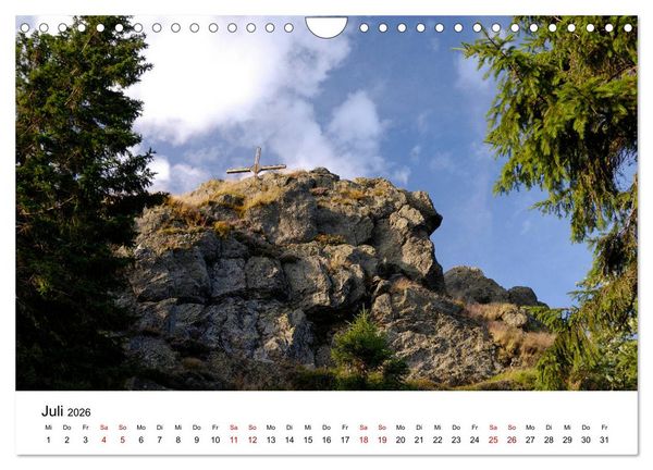 Produktbild: Gipfelkreuze im B&ouml;hmerwald (Wandkalender 2026 DIN A4 quer), CALVENDO Monatskalender