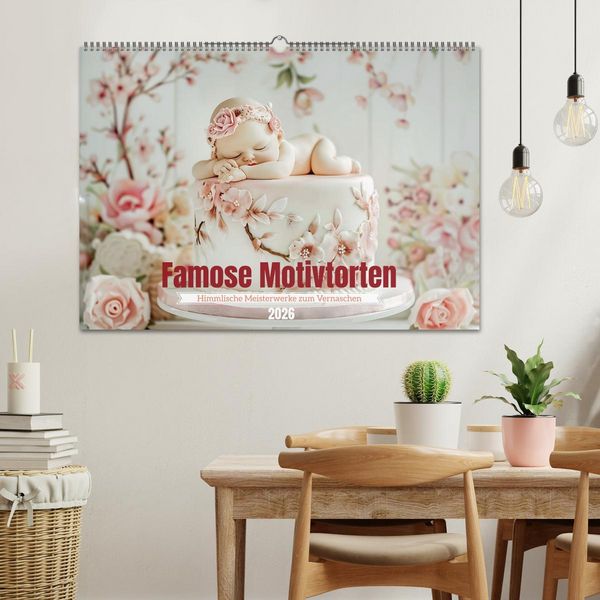Produktbild: Famose Motivtorten (Wandkalender 2026 DIN A2 quer), CALVENDO Monatskalender