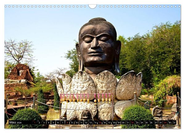 Produktbild: Ayutthaya - Thailands alte Hauptstadt (Wandkalender 2026 DIN A3 quer), CALVENDO Monatskalender