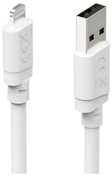 Produktbild: Hama USB-Ladekabel USB 2.0 Apple Lightning Stecker, USB-A Stecker 1m Wei&szlig; 00201800
